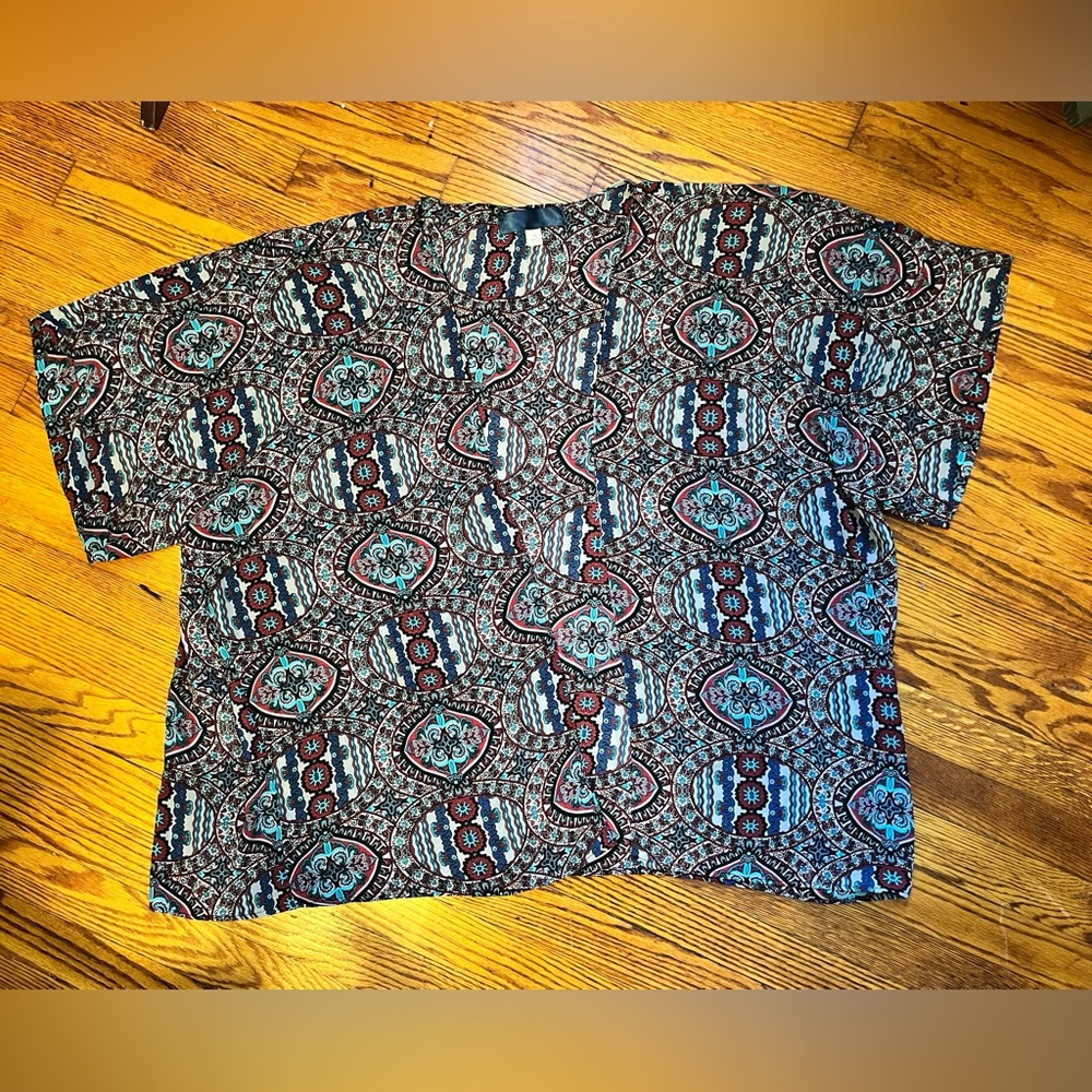 Multicolor Patterned Kimono Wrap